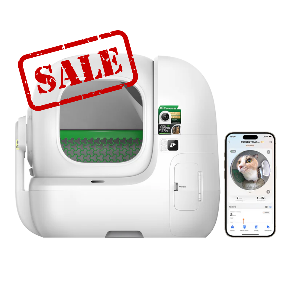 CleanSense™ AI Self-Cleaning Litter Box