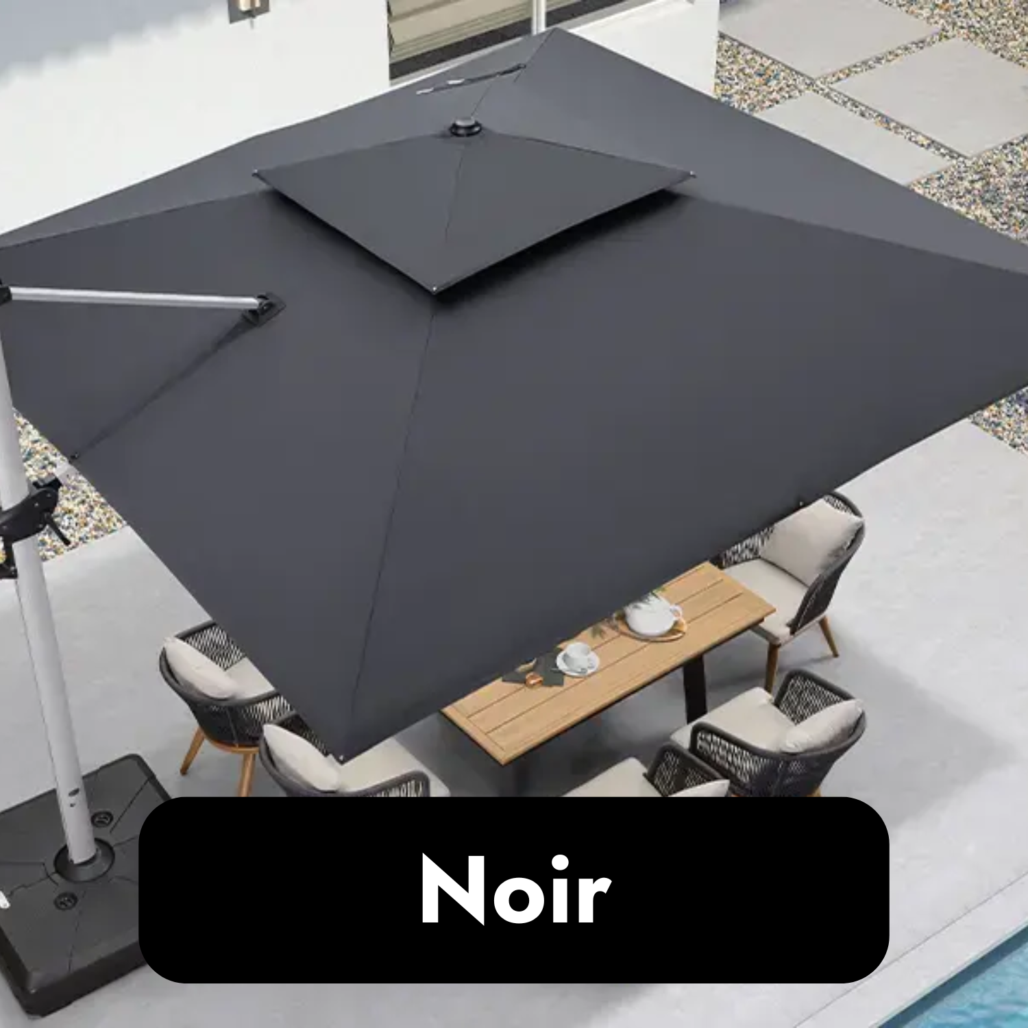 AuraBrella™ Parasol avec éclairage LED